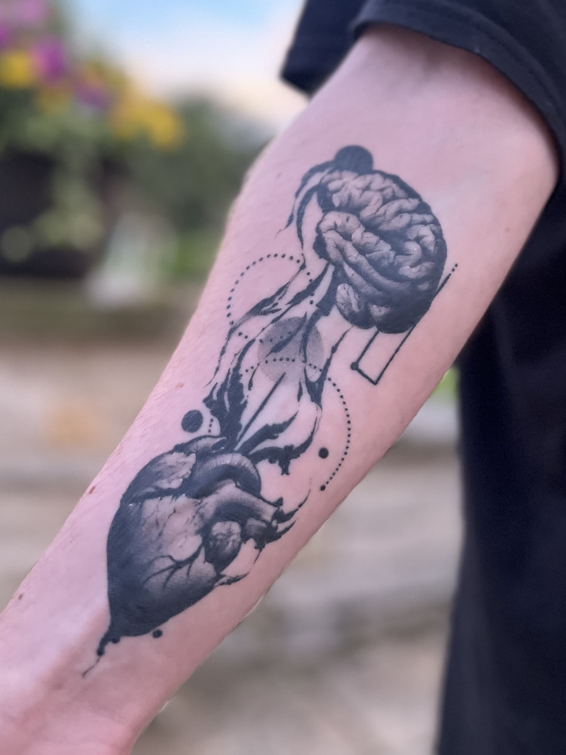 Healed tattoo work by Pete Seyring.