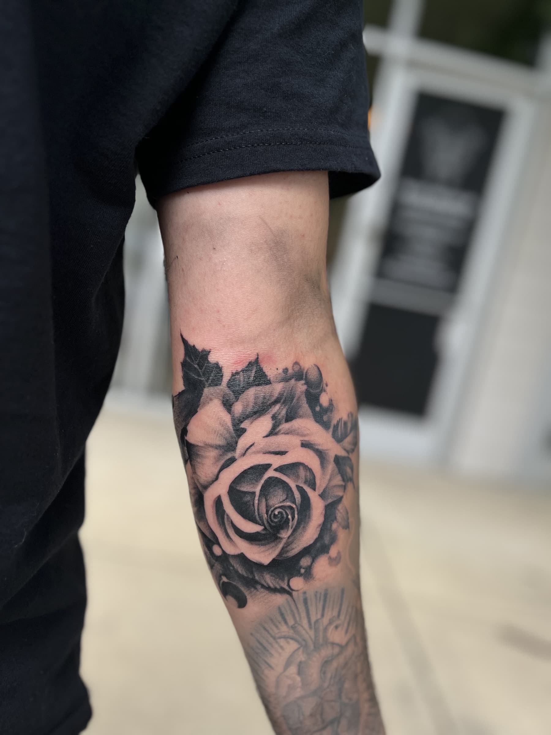 Custom tattoo by Pete Seyring in Chicago.